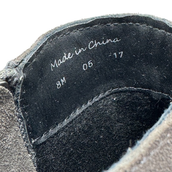 Jack Rogers Dylan Suede Charcoal Gray Booties - Picture 8 of 12